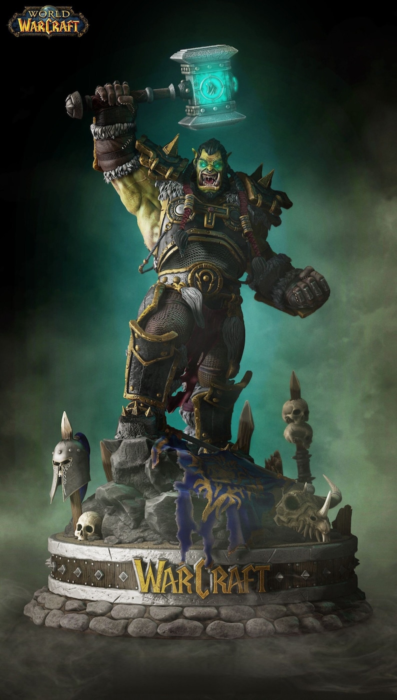 Thrall World of Warcraft STL 3d Print Files Etsy