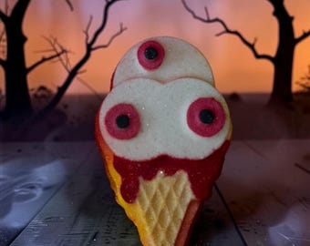 Halloween Eye-Scream Bath Bomb | Spooky Handmade Gift for Kids and Women