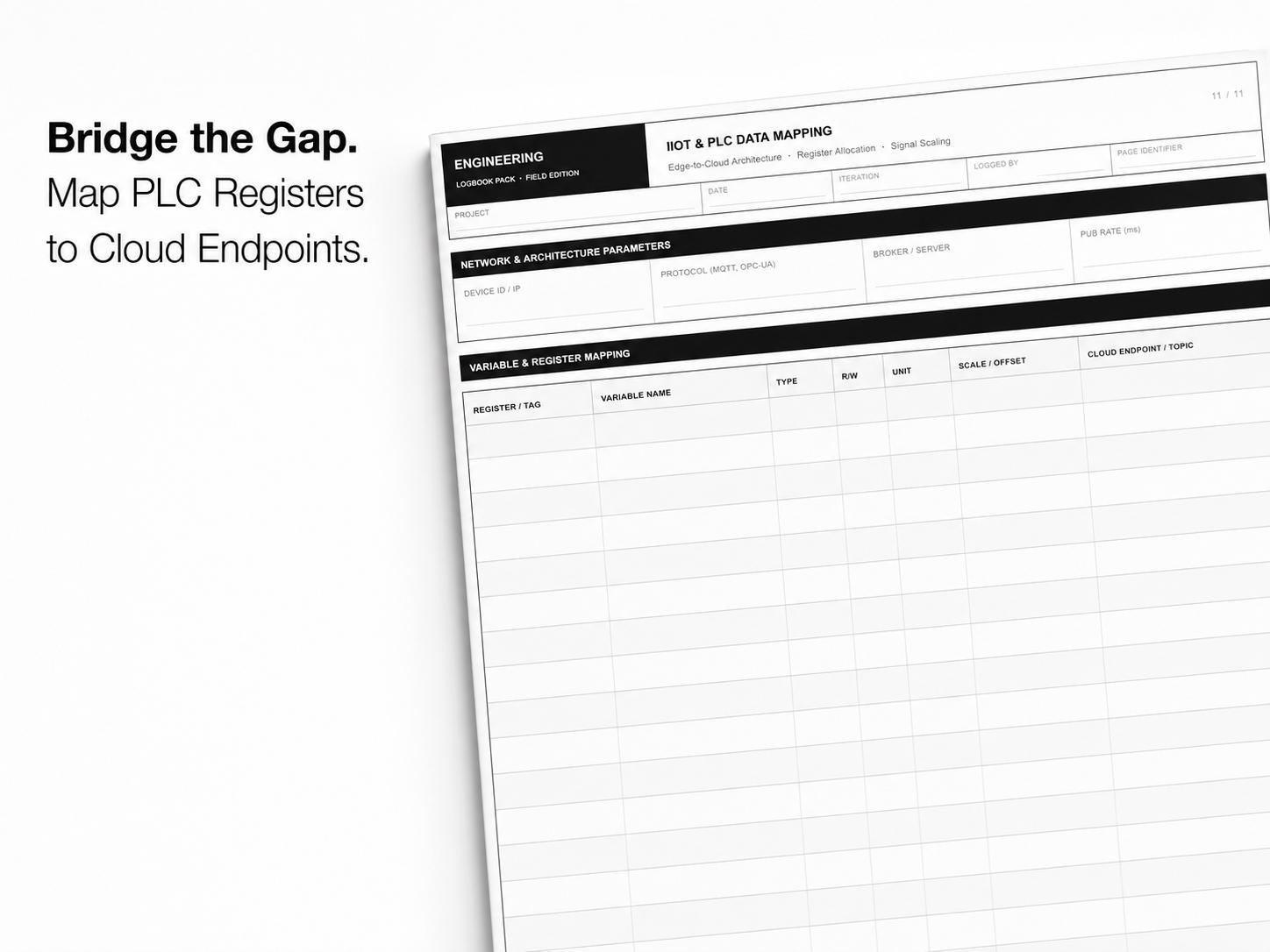 Logbook Design Engineering The Engineering Logbook Pack | Printable Templates for Hardware Design ...