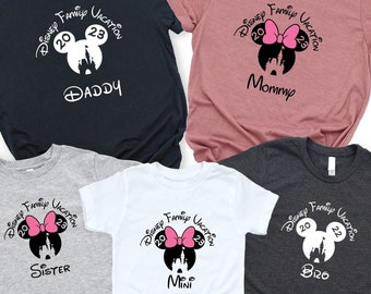 Custom Disney Family Vacation Shirt, Matching Trip Outfit