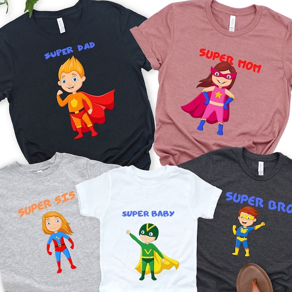 Custom Superhero Shirt, Superhero Birthday Party, Birthday Superhero Shirt, Matching Family Tee, Superhero Family Shirt, Super hero  Shirt