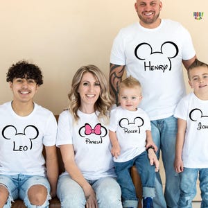 CUSTOM Disney Family Vacation Shirts, PERSONALIZED Disney, Disney Shirts, Disney Trip Tees, Disneyworld Shirt, Disney Family Matching Shirts image 2