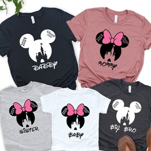 Disney Castle 2025 Shirts, Disney Family Matching T-shirt, Custom Disney Family 2025 Tee, Disney Trip Tee, 2025 Disney Family Vacation Shirt