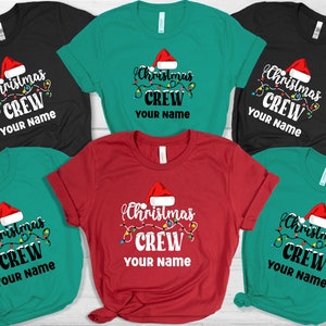 Personalized Christmas Crew Shirt, Matching Family Shirts