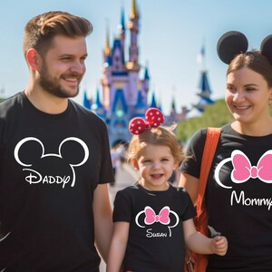 CUSTOM Disney Family Vacation Shirts, PERSONALIZED Disney, Disney Shirts, Disney Trip Tees, Disneyworld Shirt, Disney Family Matching Shirts image 4