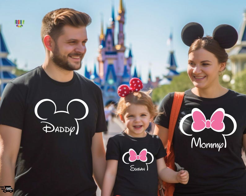 CUSTOM Disney Family Vacation Shirts, PERSONALIZED Disney, Disney Shirts, Disney Trip Tees, Disneyworld Shirt, Disney Family Matching Shirts image 4