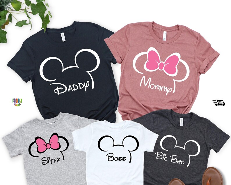 CUSTOM Disney Family Vacation Shirts, PERSONALIZED Disney, Disney Shirts, Disney Trip Tees, Disneyworld Shirt, Disney Family Matching Shirts image 3