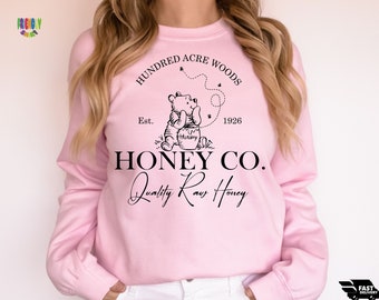 Vintage Winnie The Pooh Sweatshirt: Hundred Acre Woods Honey Co Crewneck