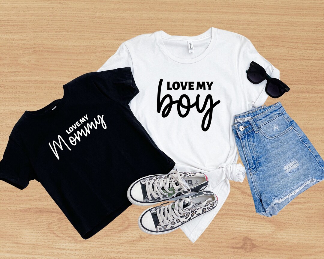 Mommy and Boy Shirts Boy Mama & Mama's Boy Matching Tees - Etsy