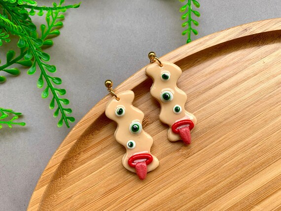 Fun on sale clay earrings