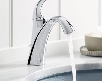 Polished Chrome Kohler Alteo Single Hole Bathroom Faucet