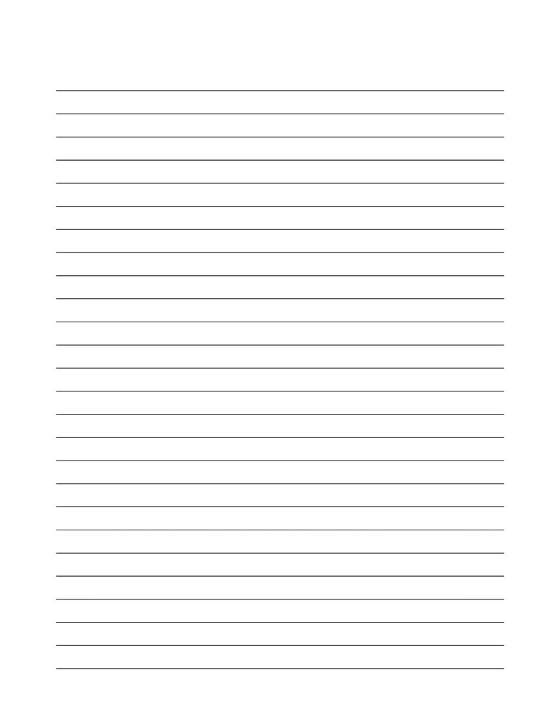 Printable Lined Paper, Lined Notes Printable, Lined Sheets Printable ...