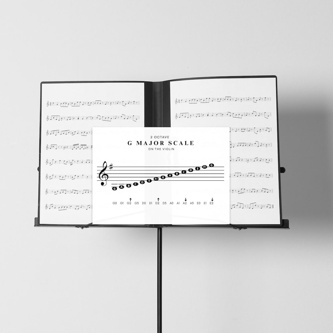 G MAJOR SCALE Violin Printable, Beginner Violin, Violin Teacher ...