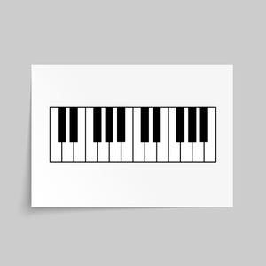 PRINTABLE PIANO KEYS, Learn Piano Notes, Piano Teacher Resource, Piano Keyboard Printout, Piano Key Naming, Piano Note Cheat Sheet