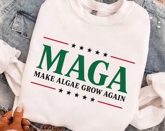 Make Algae Great Again,Team Algae PNG, Funny Ocean Science Png Design, Seaweed Marine Biology Graphic Tee Download