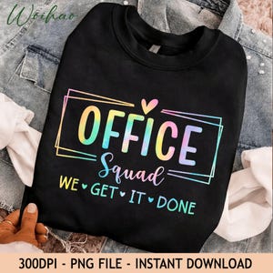 Office Squad PNG, Back to School Graphics (Digital Download)