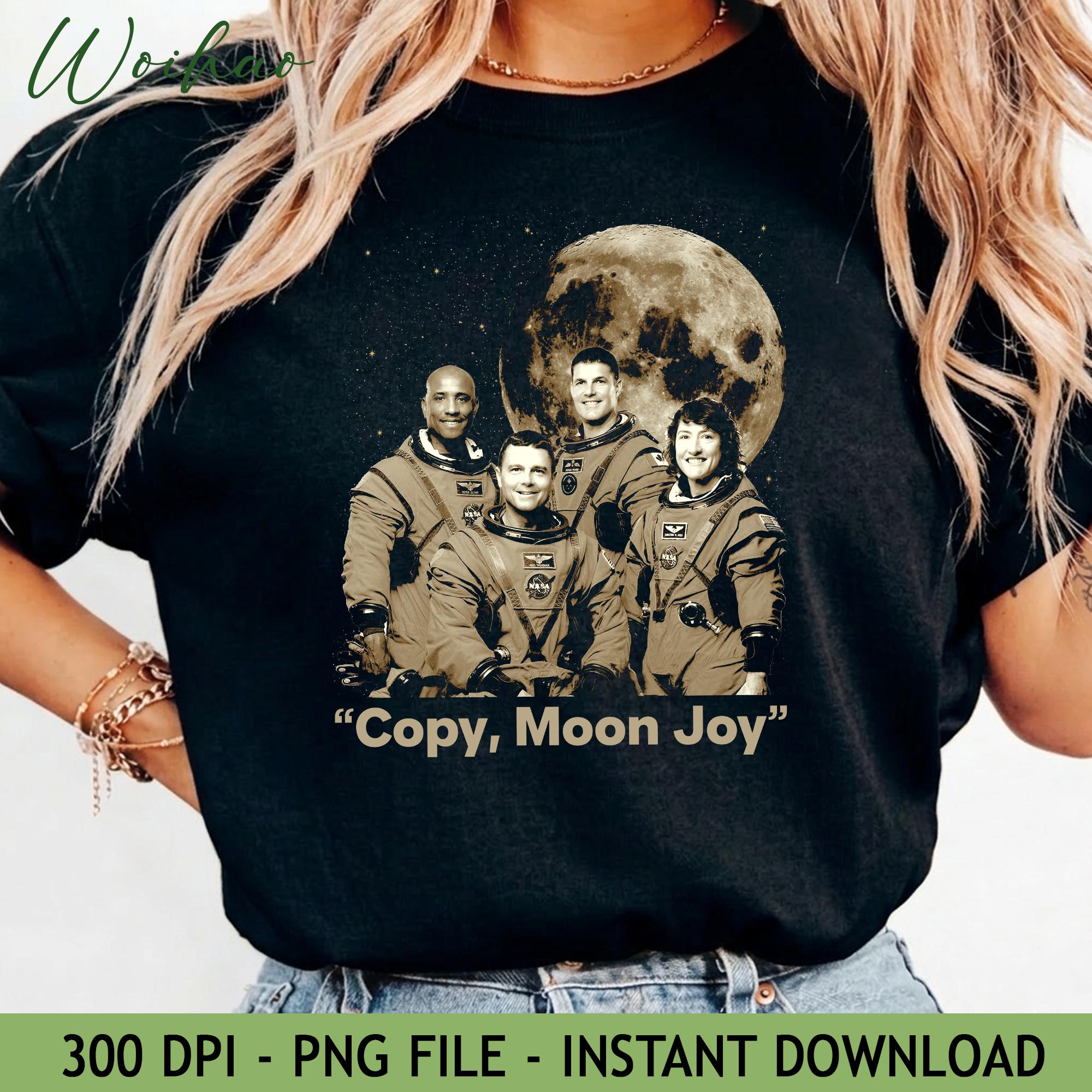 Copy Moon Joy Artemis II Space Mission Crew PNG | Astronaut Lunar ...