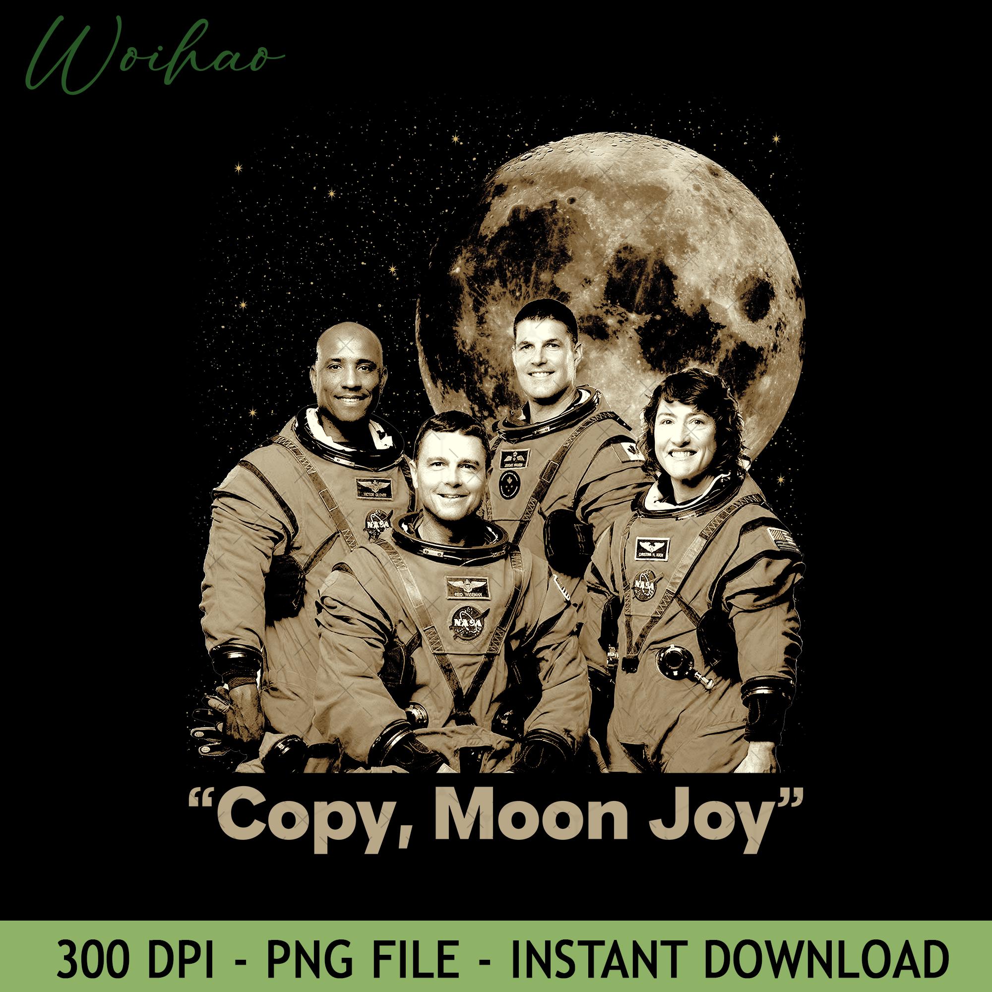 Copy Moon Joy Artemis II Space Mission Crew PNG | Astronaut Lunar ...
