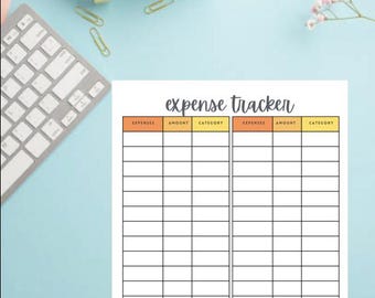 Druckbare Ausgaben Budget Tracker