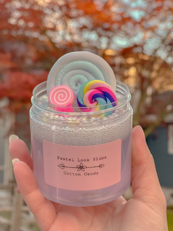 Cotton Candy Slime 6oz Crunchy Slime Slime Shop Floam Etsy