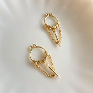 Fake Piercing Nipple Jewelry, No piercing body Jewelry,Nipple Rings, Adjustable Clip on Fake pierced For Wife/couples/Husband Body Jewelry
