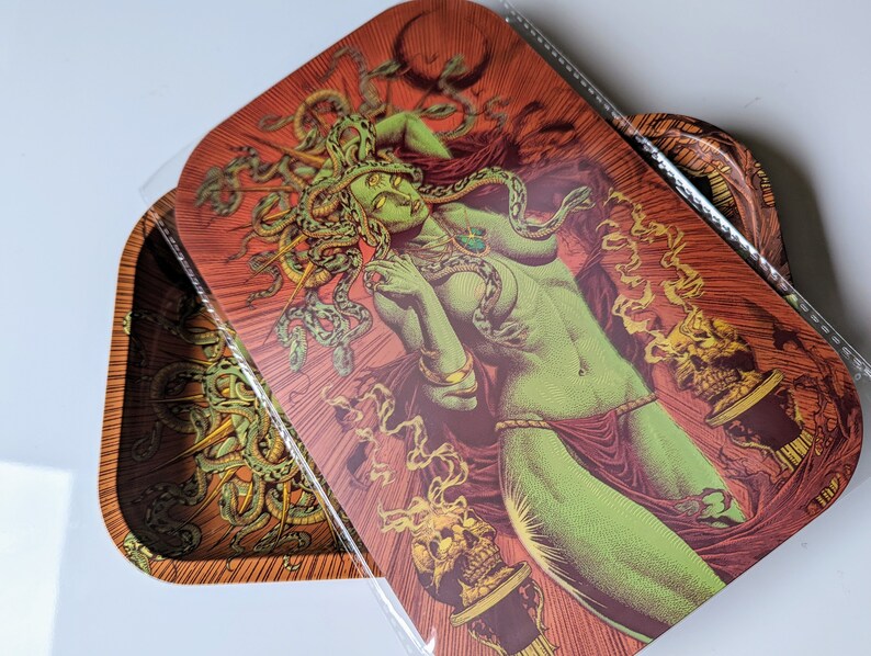 Eyecandy Rolling Tray With 3D Art Lid Tray Cover for Etsy