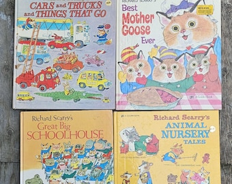 Vintage Richard Scarrys barnböcker