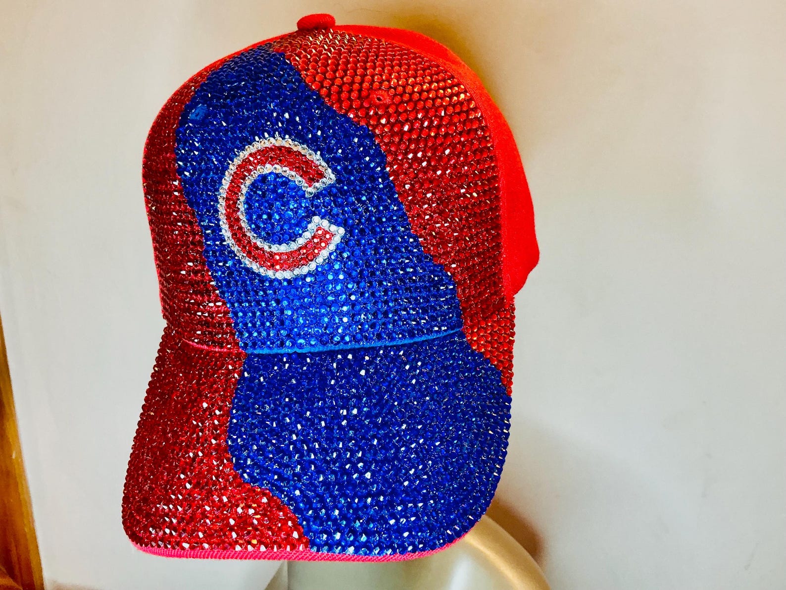 Rhinestone Cubs Logo Cap - Etsy