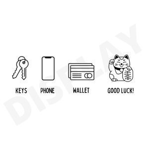 Lucky Cat | Wanddecoratie | Grappige kat | Keys Phone Wallet List | Woondecoratie | Housewarming Cadeau