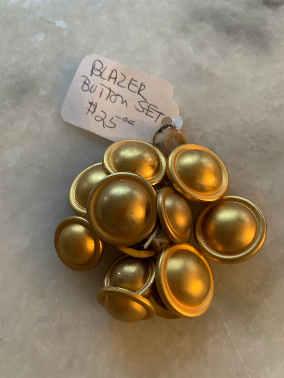 Brass Blazer Buttons Preowned Etsy