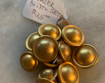 Brass, Blazer Buttons, Pre-Owned