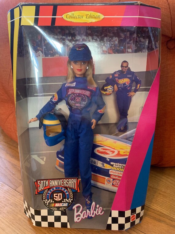 50th Anniversary NASCAR Barbie, Collector Edition, 1998, Mattel