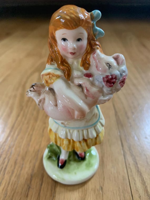 Rare, Alice in Wonderland Holding a Pig, Porcelain Figurine, Made by  Shackman in Japan, Pre-owned - Etsy
