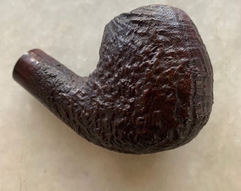 Vintage, Estate Found, 4 Dot, Sasieni, Rough Root Dark, London Briar Pipe Bowl, (Marked), Made in England, Pre-Owned, Smoked