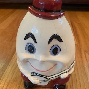 Humpty Dumpty Bank, Vintage, Anthropomorphic, Cool, Banjo Playing Humpty, Pre-Owned