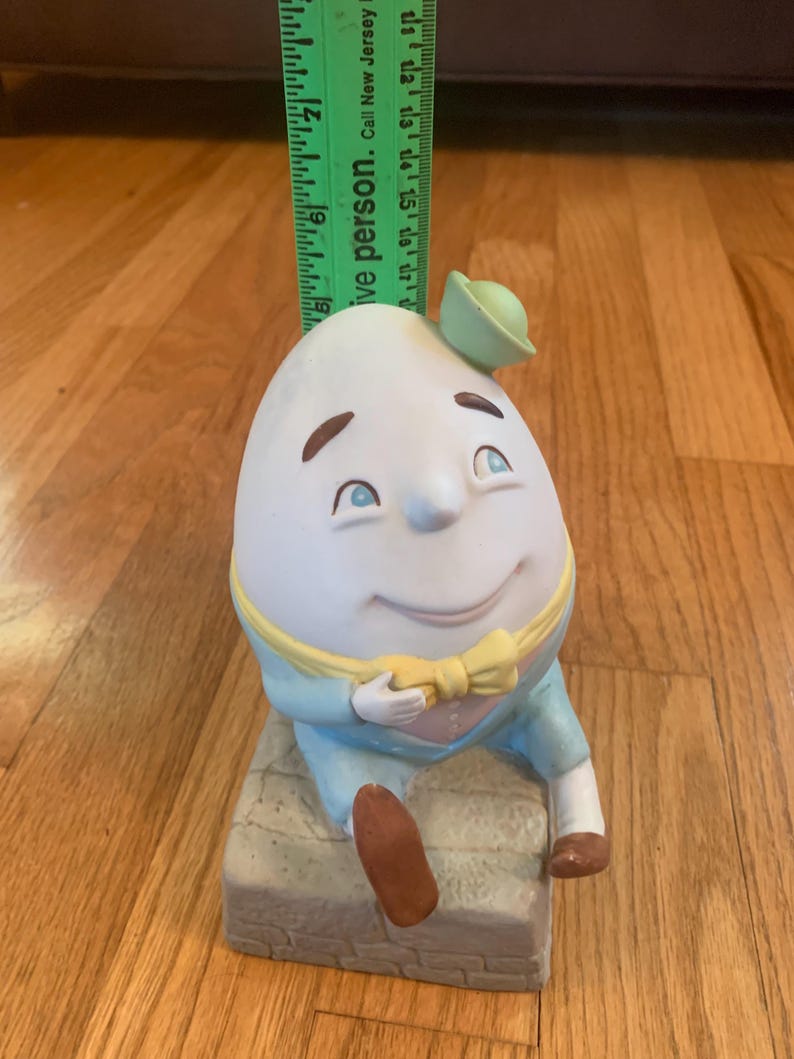 Green Humpty Humpty Dumpty Music Box, Humpty Sitting on the Wall, Pre-fall, Pre ...