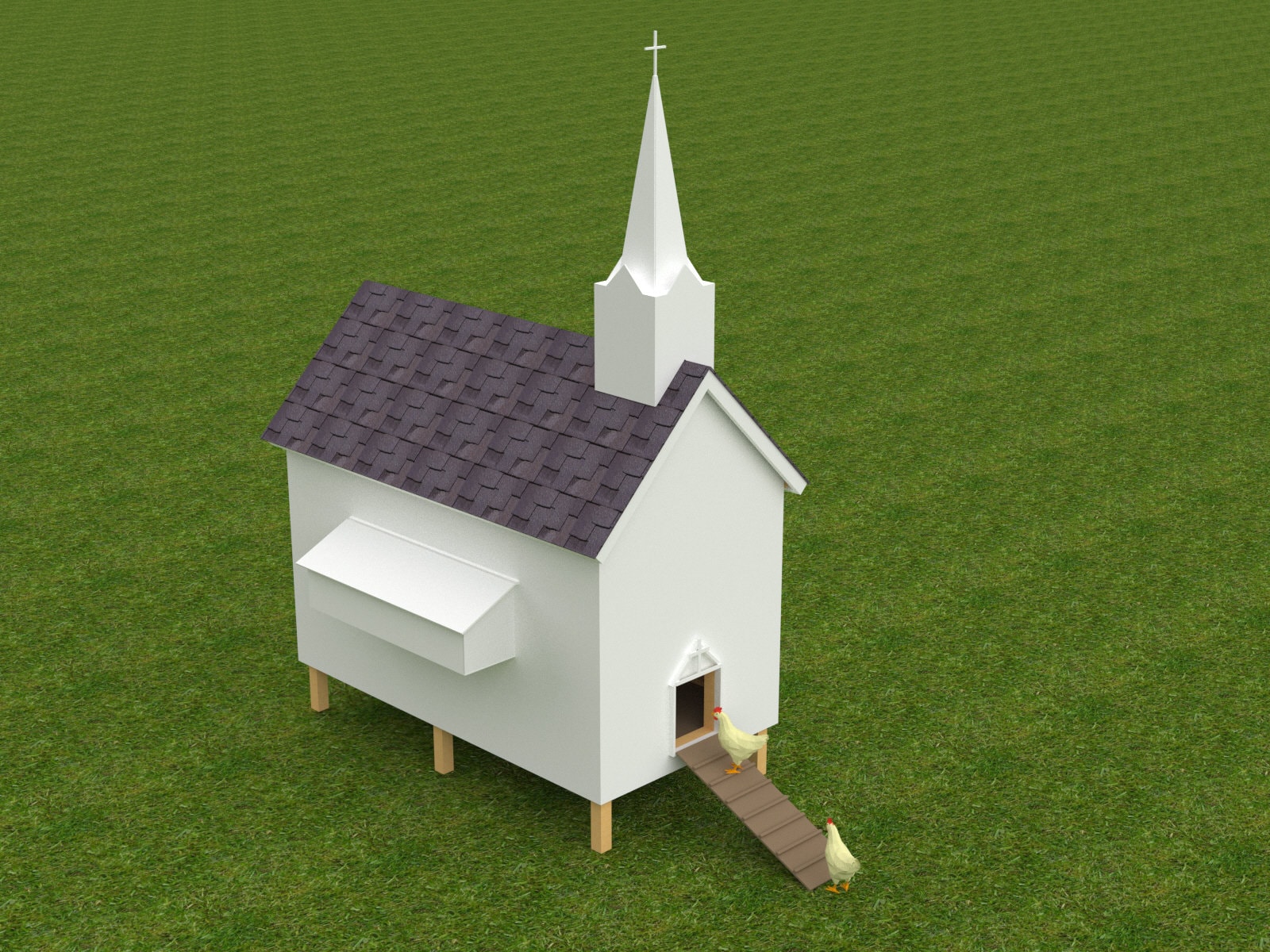 Chicken Coop Church Etsy