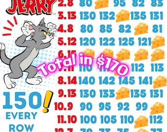 150 every row pyp bingo board with profit