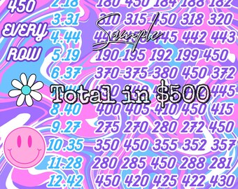 450 every row bingo board with profit