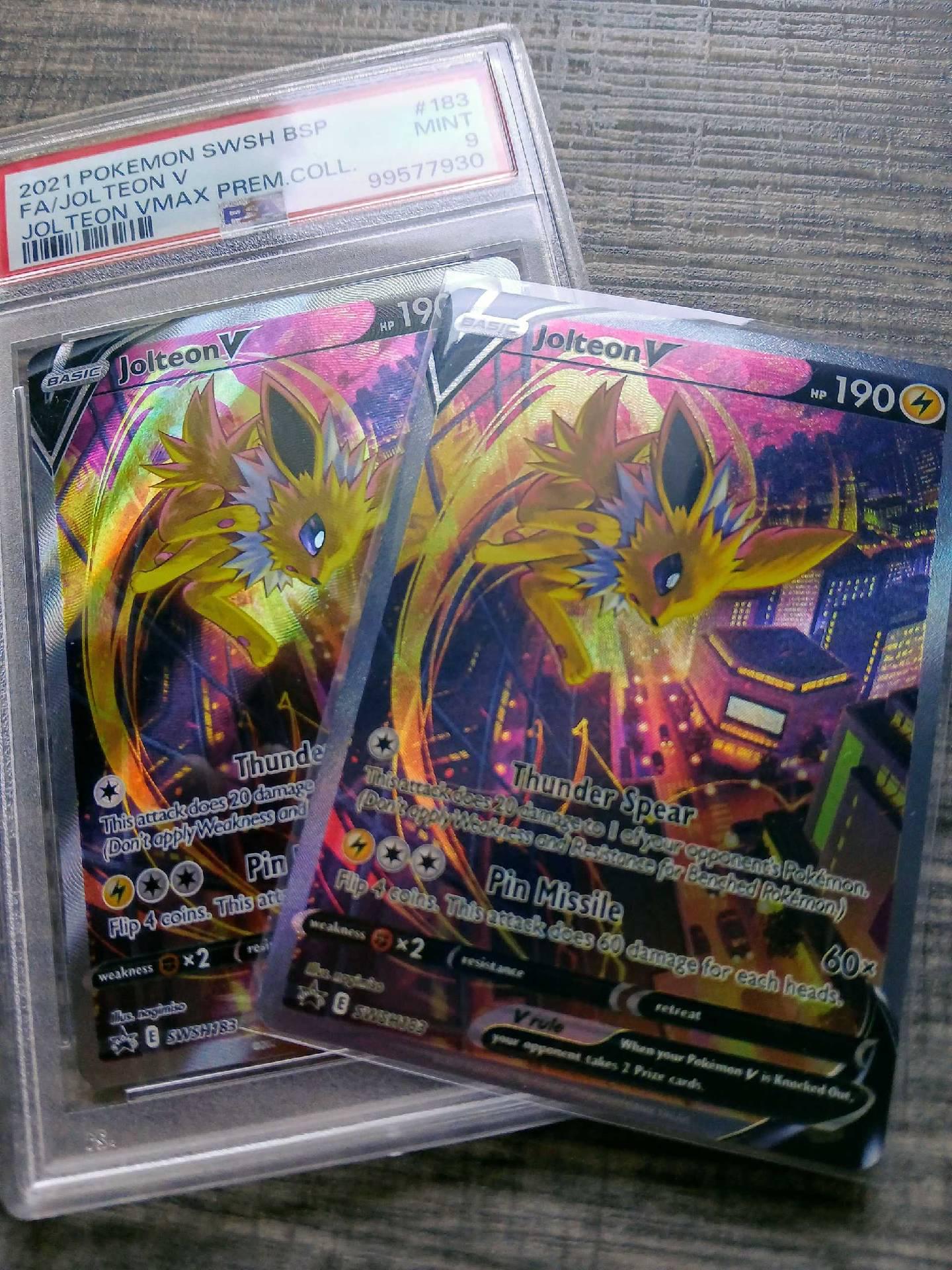 Evolving Skies Eeveelutions Textured V Pokemon Card Reproductions