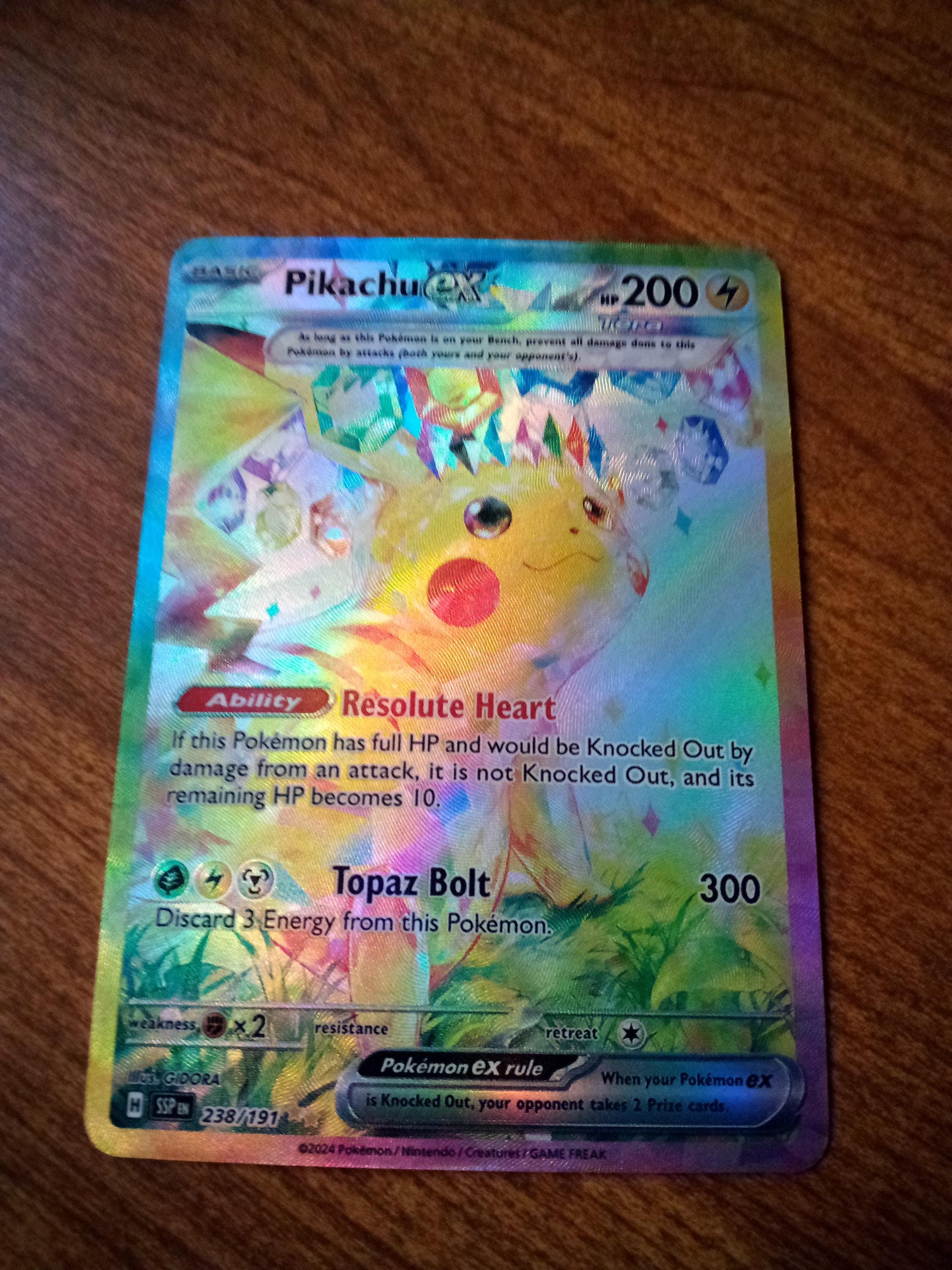 Special Illustration Rare Pikachu Ex Pokemon Cards English and