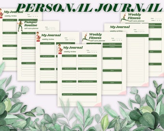 Personal Care Journal, Personal Care Planner, Self Care Printable, Personal Care, Mental Health Journal Self Love Journal Self Care Workbook