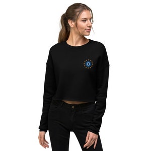 Evil Eye Sweatshirt, Turkish Evil Eye, Evil Eye Shirt, Trendy, Sweatshirt for Women, Unisex, Holiday Gift, Minimalist, Cropped Sweatshirt
