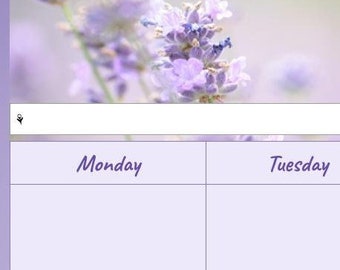 Spring Planner Lavender