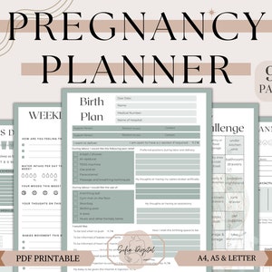 Pregnancy Journal, maternity planner, pregnancy journal printable, pregnancy journal gender neutral, self care planner, new mom care package