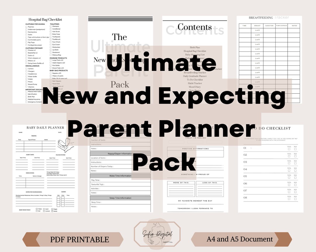 The Ultimate Parent Info Planner Packbabynewbornsmamababy Etsy