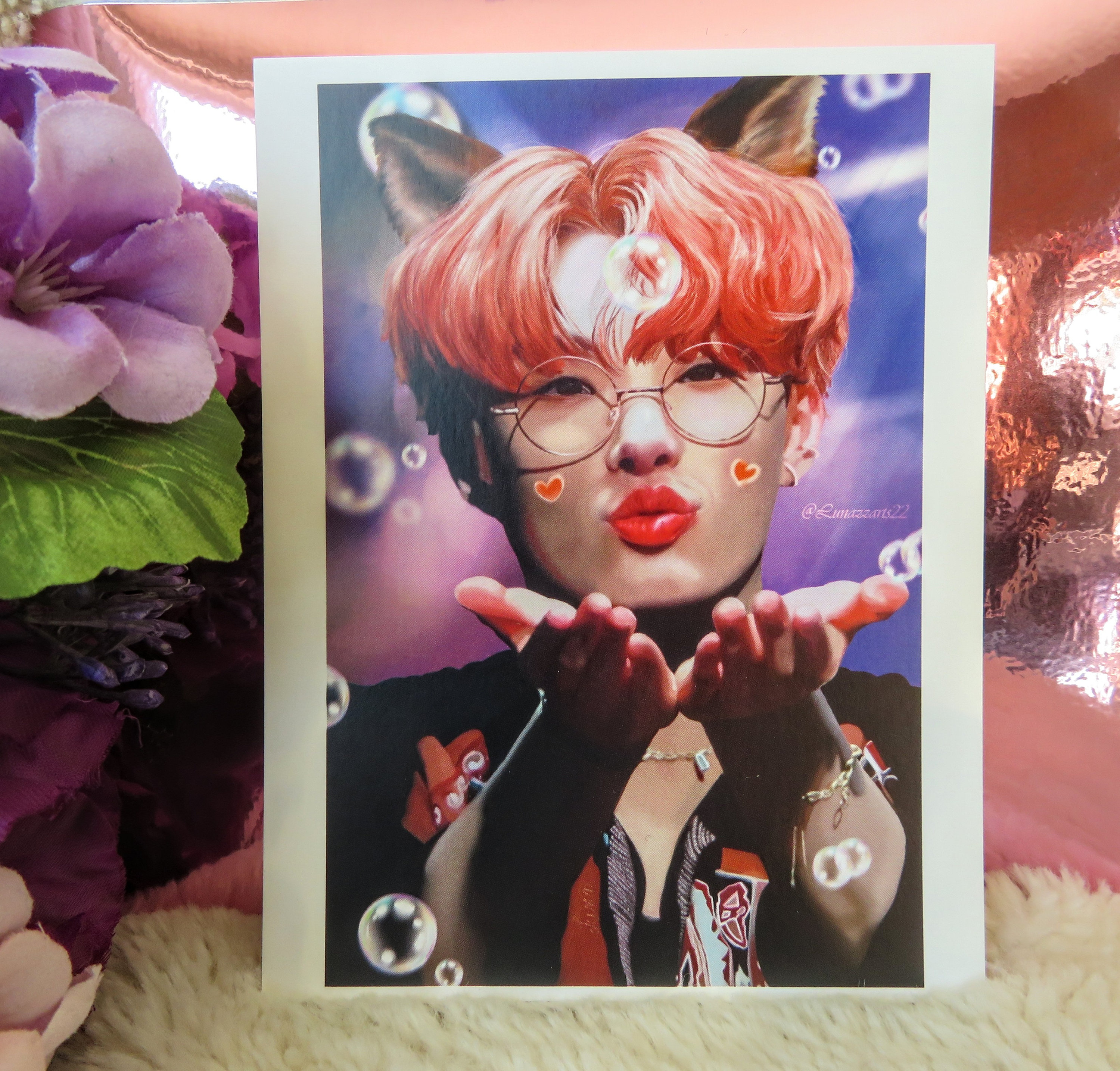 mingi-ateez-bubbles-fanart-postcard-etsy
