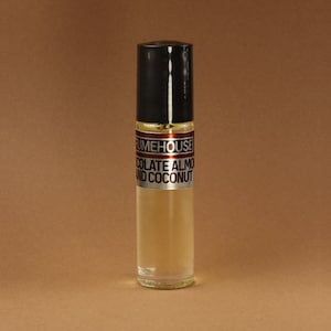 Chocolate Almond And Coconut Perfume Oil - Alcohol Free Fragrance Oil - Scented Rollerball Body Oil - Uncut Roll On Perfume Oil