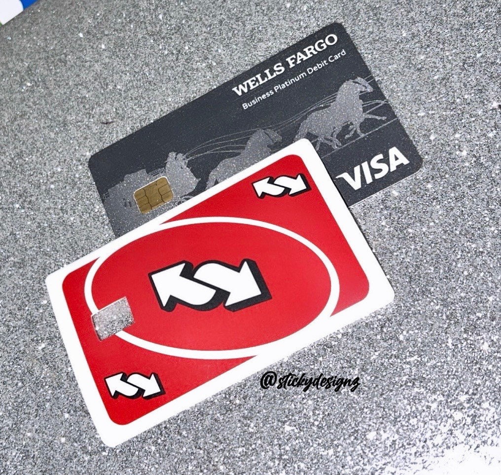 Uno Reverse Red Card Card Cover/skin Waterproof - Etsy
