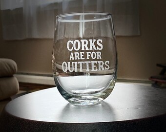 Etched Wine Glasses